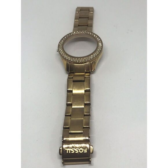 Fossil Watch Strap Links Case Parts Used Men’s Woman’s 18mm Band 38mm Case Z1097 - Picture 1 of 6